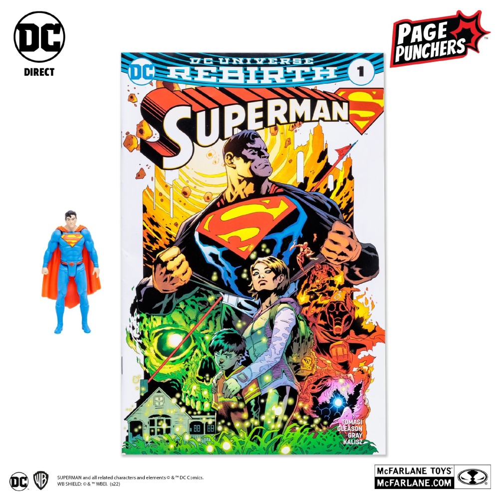 SUPERMAN REBIRTH PAGE PUNCHERS ACTION FIGURE MC FARLANE
