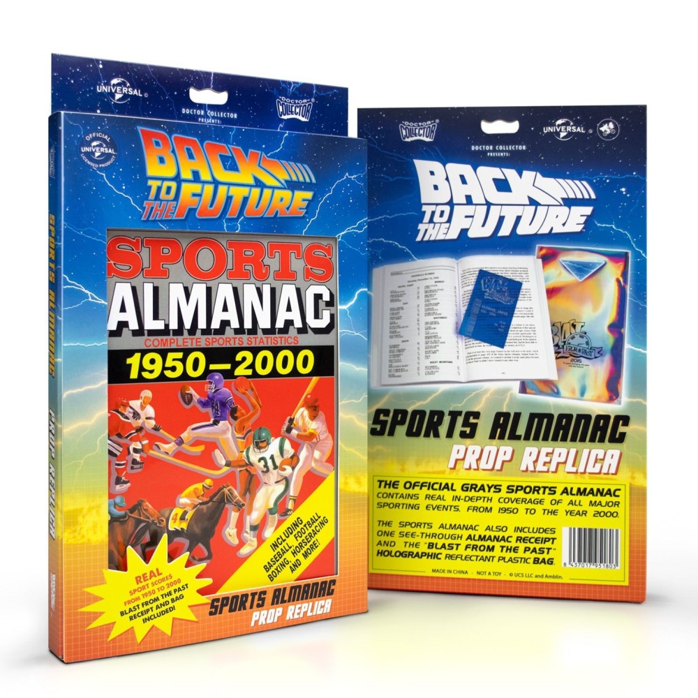 RITORNO AL FUTURO SPORTS ALMANAC REPLICA DOCTOR COLLECTOR