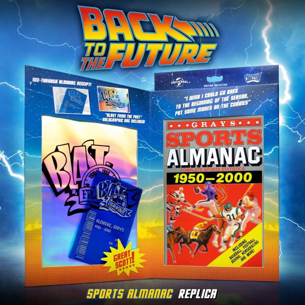 RITORNO AL FUTURO SPORTS ALMANAC REPLICA DOCTOR COLLECTOR
