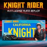 DOCTOR COLLECTOR KNIGHT RIDER K.I.T.T. LICENSE PLATE REPLICA SUPERCAR
