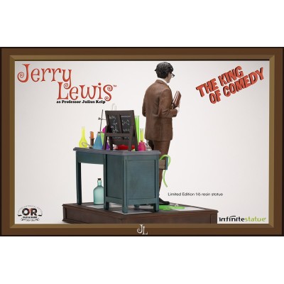 INFINITE STATUE JERRY LEWIS AS PROFESSOR JULIUS KELP STATUE 30 CM 1/6 OLD AND RARE RESIN FIGURE