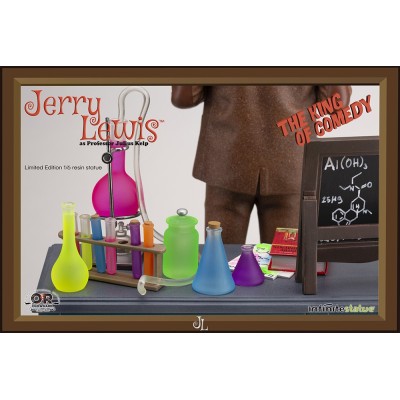 INFINITE STATUE JERRY LEWIS AS PROFESSOR JULIUS KELP STATUE 30 CM 1/6 OLD AND RARE RESIN FIGURE