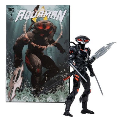 DC DIRECT PAGE PUNCHERS AQUAMAN BLACK MANTA ACTION FIGURE MC FARLANE