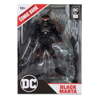 DC DIRECT PAGE PUNCHERS AQUAMAN BLACK MANTA ACTION FIGURE MC FARLANE