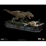 IRON STUDIOS JURASSIC PARK T.REX AND DONALD DEMI ART SCALE 1/20 STATUE FIGURE