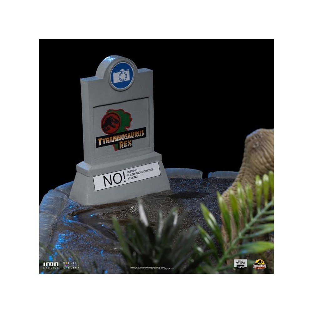 JURASSIC PARK T.REX AND DONALD DEMI ART SCALE 1/20 STATUA FIGURE IRON STUDIOS