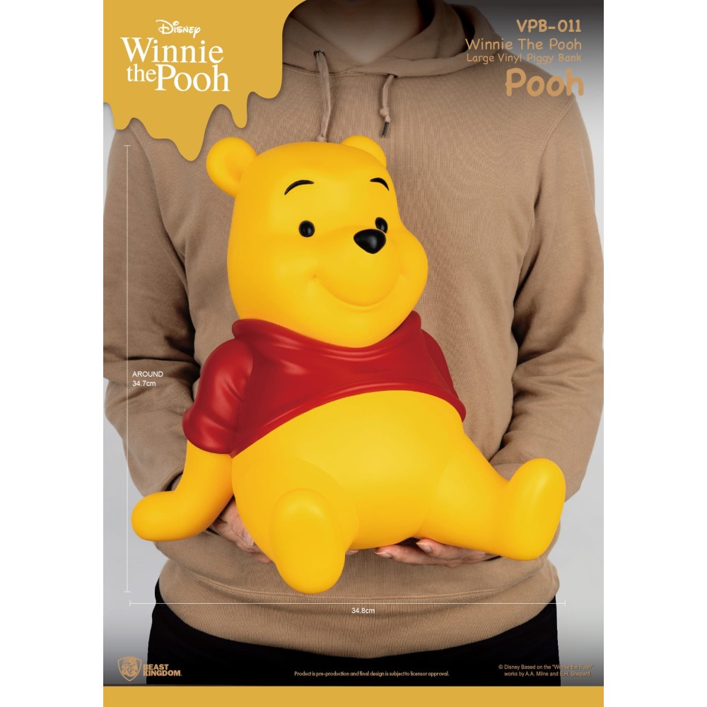 BEAST KINGDOM WINNIE THE POOH VINYL PIGGY BANK STATUE FIGURE