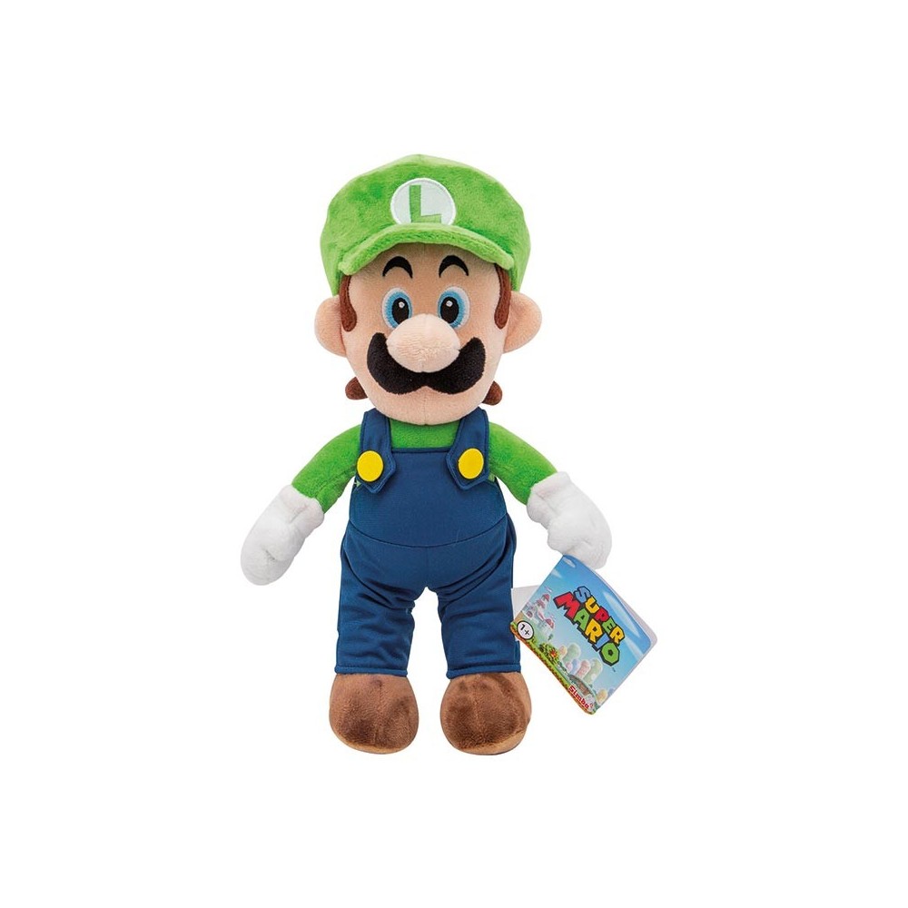 SUPER MARIO LUIGI 30CM PUPAZZO PELUCHE PLUSH FIGURE SIMBA TOYS