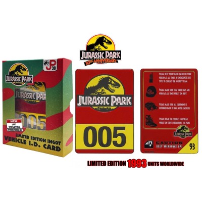 FANATTIK JURASSIC PARK 30TH ANNIVERSARY LIMITED EDITION INGOT