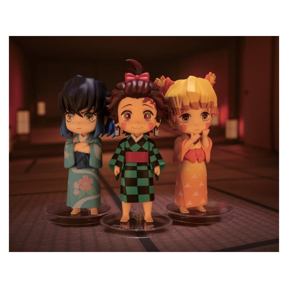 BANDAI DEMON SLAYER SUMIKO ZENKO INOKO MINI FIGUARTS SET 3 ACTION FIGURES
