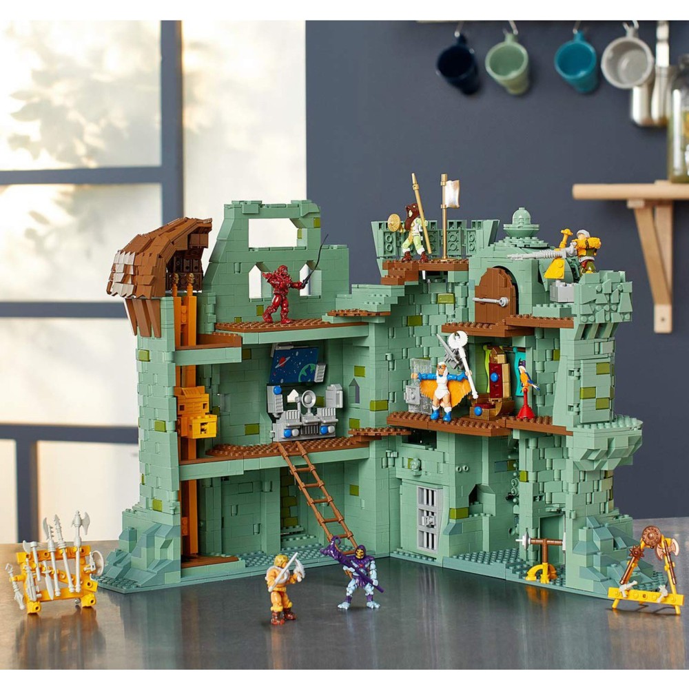 MASTERS OF THE UNIVERSE GRAYSKULL CASTLE MEGA CONSTRUX SET MATTEL