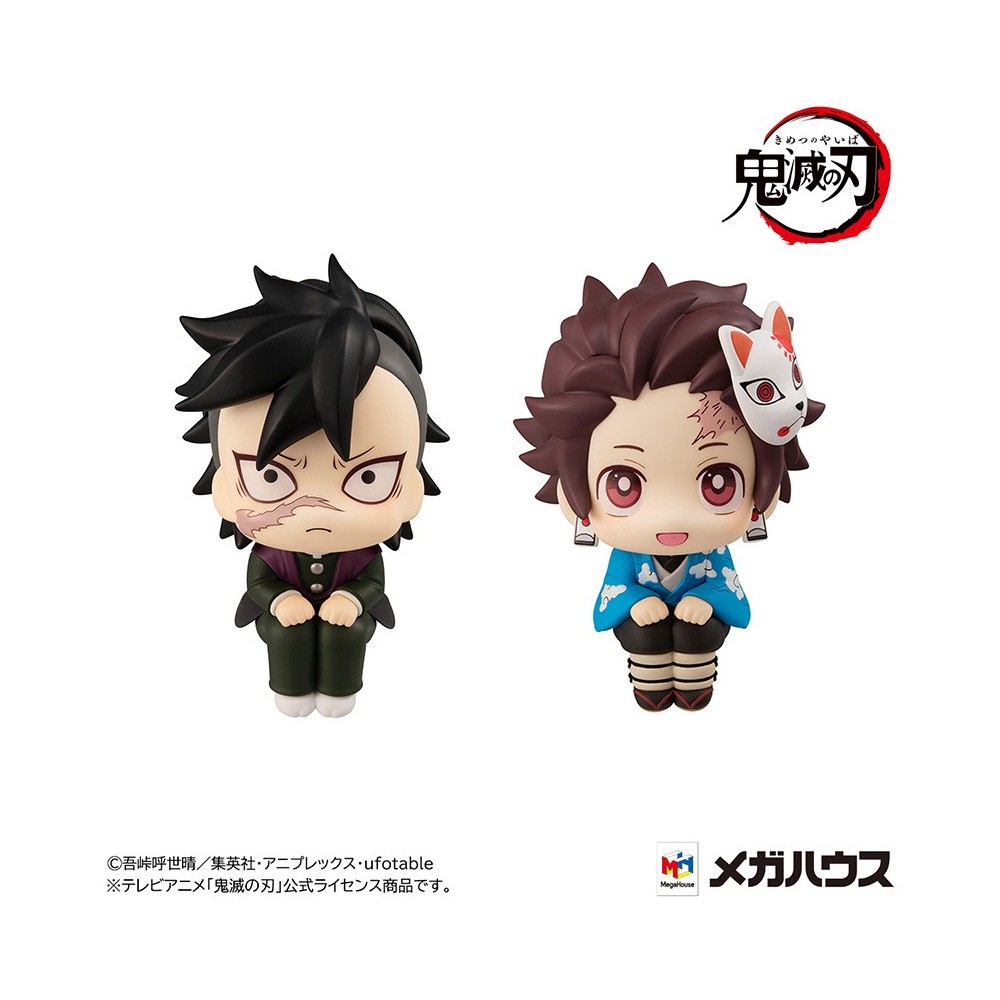 LOOK UP DEMON SLAYER TANJIRO E GENYA MINI FIGURES MEGAHOUSE