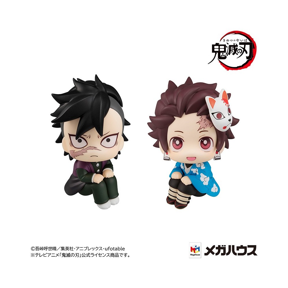 MEGAHOUSE LOOK UP DEMON SLAYER TANJIRO AND GENYA MINI FIGURES