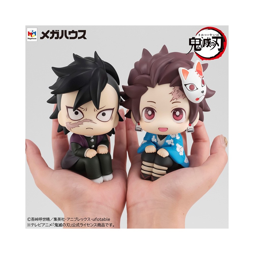 LOOK UP DEMON SLAYER TANJIRO E GENYA MINI FIGURES MEGAHOUSE