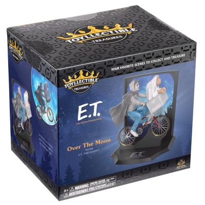 E.T. AND ELLIOT OVER THE MOON STATUA FIGURE DIORAMA NOBLE COLLECTIONS