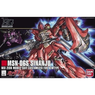 BANDAI HIGH GRADE HGUC GUNDAM MSN-06S SINANJU 1/144 MODEL KIT
