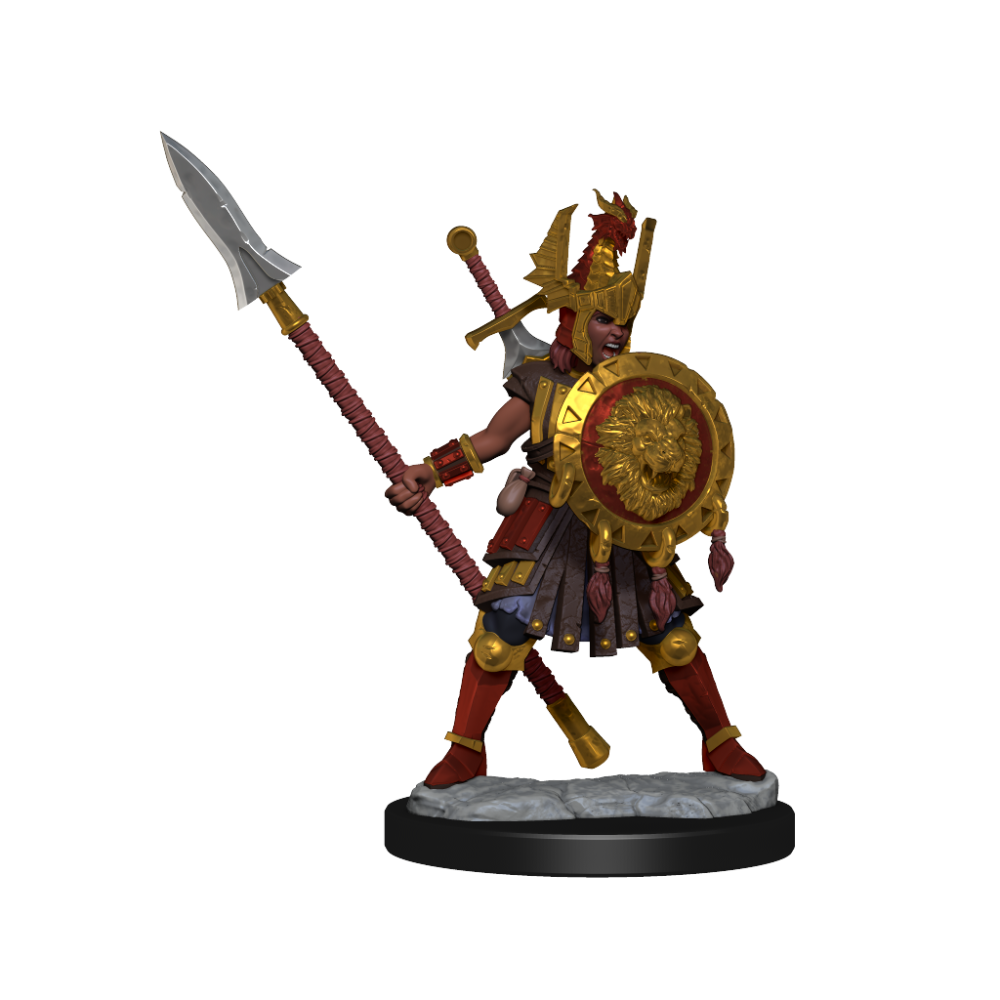 DUNGEONS AND DRAGONS FRAMEWORKS HUMAN FIGHTER FEMALE MODEL KIT MINIATURE FIGURE WIZKIDS