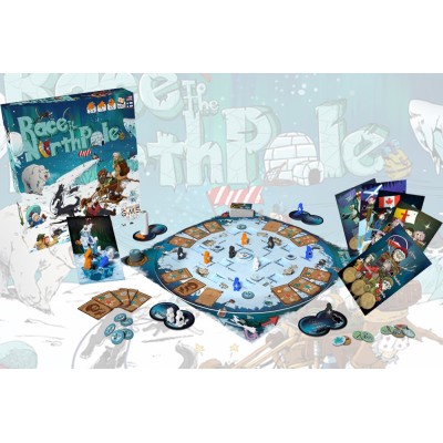 RACE TO THE NORTH POLE BOARDGAME GIOCO DA TAVOLO