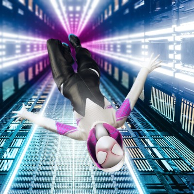 SPIDER-MAN GHOST SPIDER ONE:12 COLLECTIVE ACTION FIGURE MEZCO TOYS