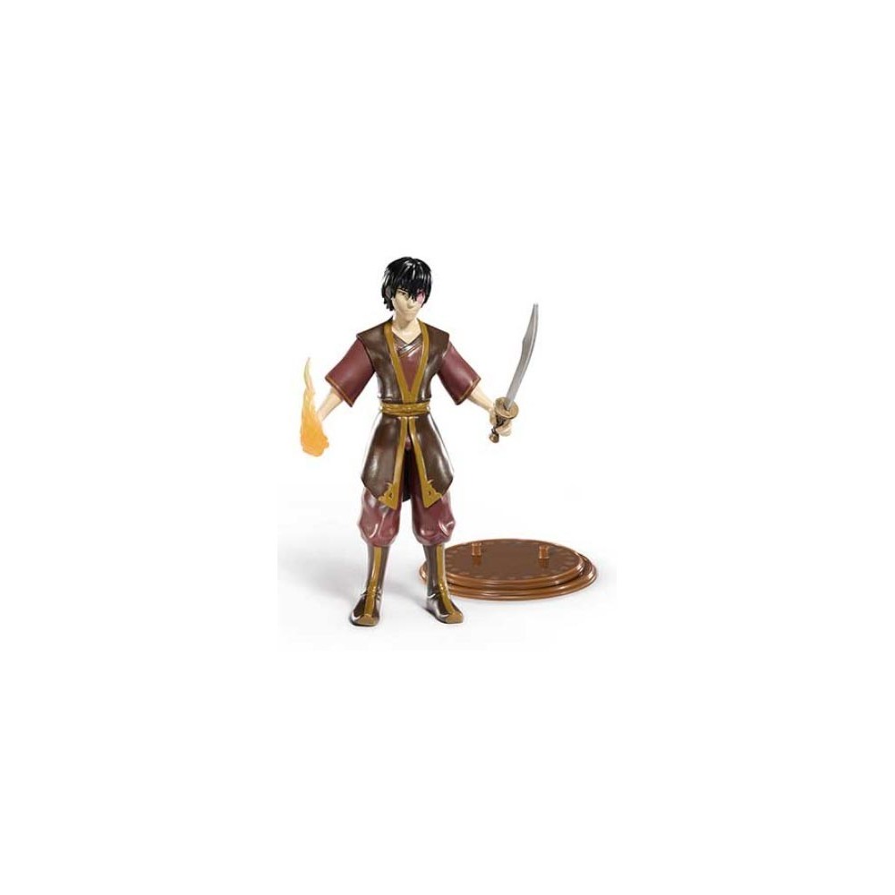 NOBLE COLLECTIONS AVATAR THE LAST AIRBENDER ZUKO BENDYFIGS ACTION FIGURE