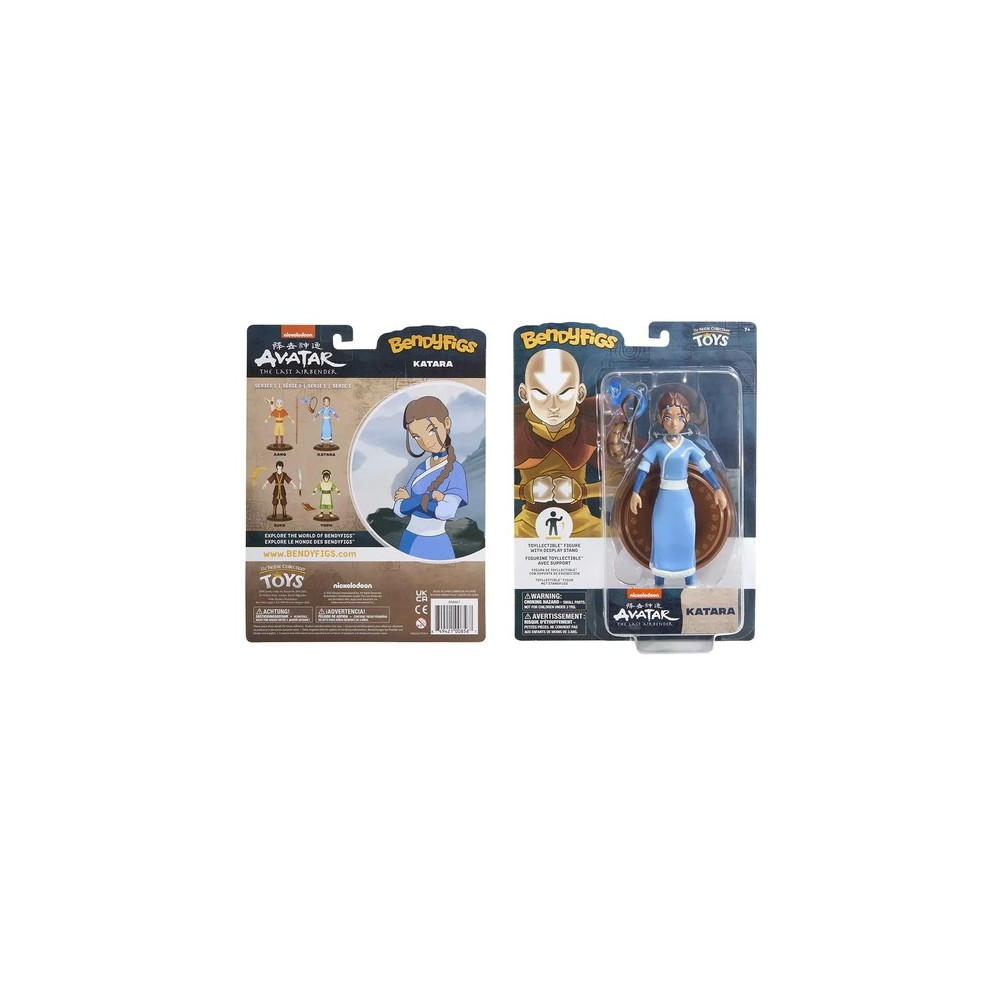 NOBLE COLLECTIONS AVATAR THE LAST AIRBENDER KATARA BENDYFIGS ACTION FIGURE