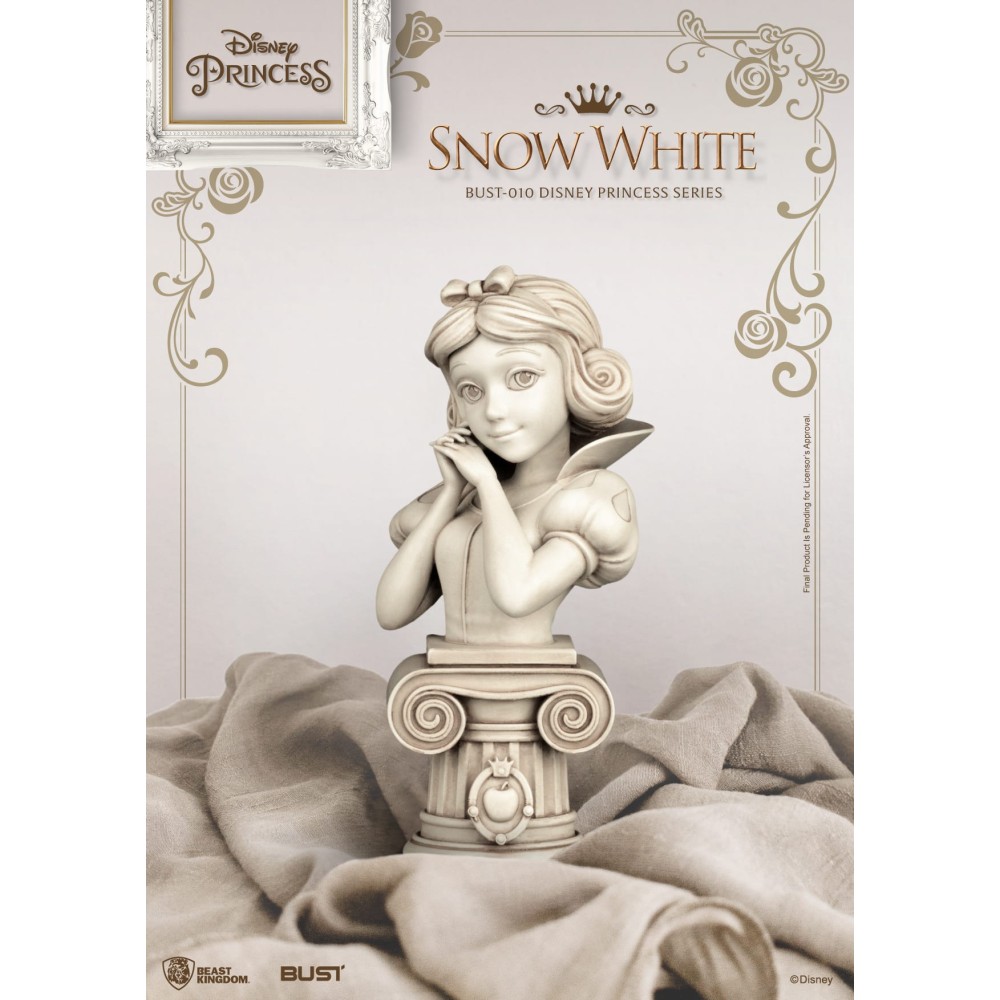 DISNEY PRINCESS SNOW WHITE BIANCANEVE BUSTO STATUA FIGURE BEAST KINGDOM