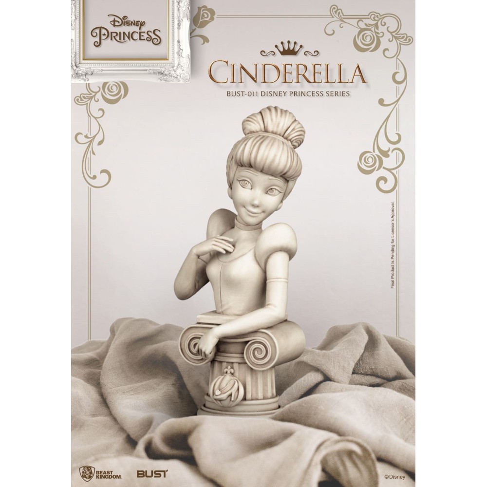 DISNEY PRINCESS CINDERELLA CENERENTOLA BUSTO STATUA FIGURE BEAST KINGDOM