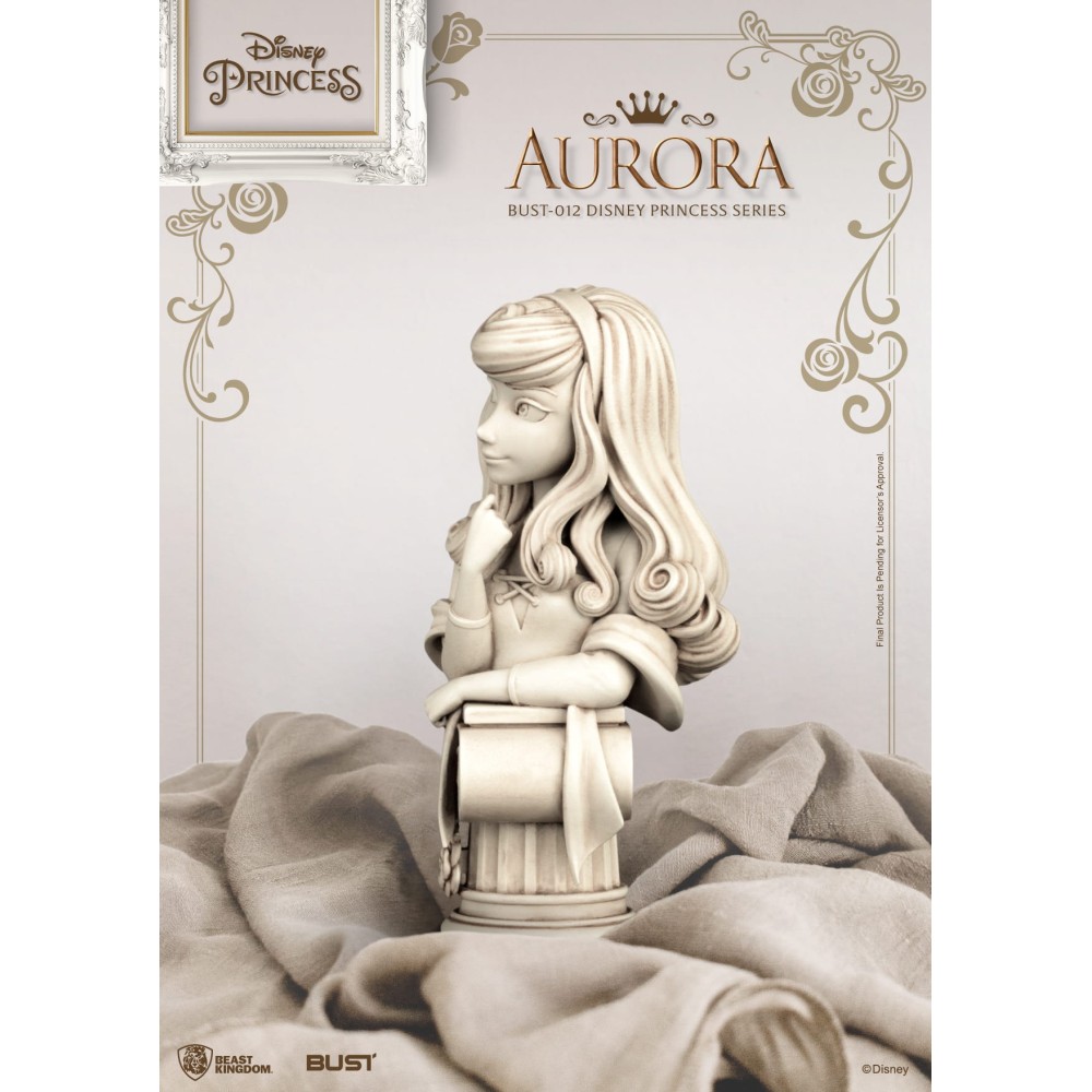 DISNEY PRINCESS AURORA BUSTO STATUA FIGURE BEAST KINGDOM