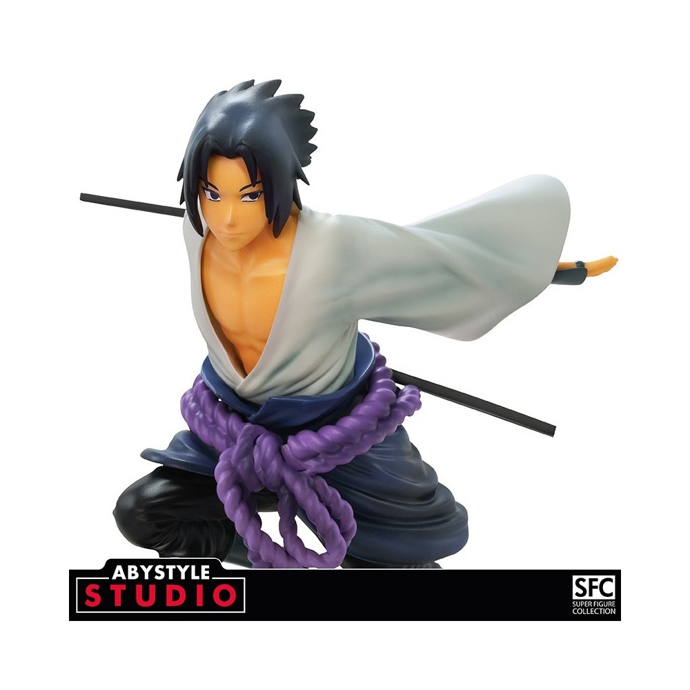 NARUTO SHIPPUDEN SASUKE UCHIHA SUPER FIGURE COLLECTION STATUA ABYSTYLE
