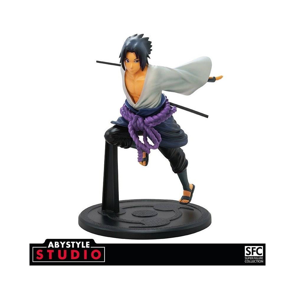 NARUTO SHIPPUDEN SASUKE UCHIHA SUPER FIGURE COLLECTION STATUA ABYSTYLE