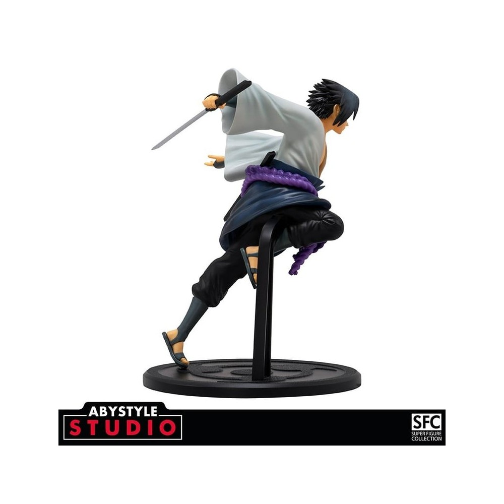 NARUTO SHIPPUDEN SASUKE UCHIHA SUPER FIGURE COLLECTION STATUA ABYSTYLE