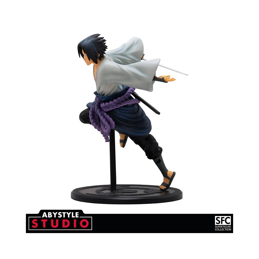 NARUTO SHIPPUDEN SASUKE UCHIHA SUPER FIGURE COLLECTION STATUA ABYSTYLE