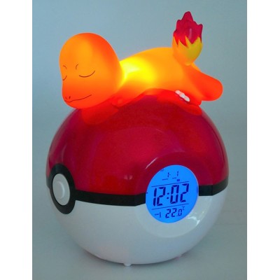 POKEMON CHARMANDER AND POKEBALL LIGHT UP ALARM CLOCK SVEGLIA TEKNOFUN