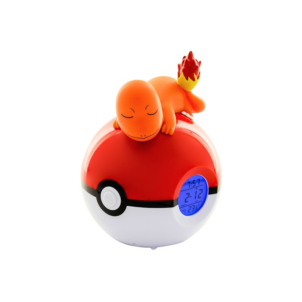 POKEMON CHARMANDER AND POKEBALL LIGHT UP ALARM CLOCK SVEGLIA TEKNOFUN