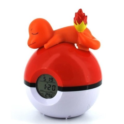 POKEMON CHARMANDER AND POKEBALL LIGHT UP ALARM CLOCK SVEGLIA TEKNOFUN