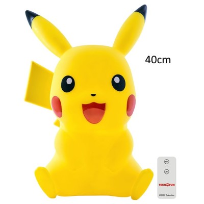 POKEMON PIKACHU SITTING LIGHT UP FIGURE 40CM LAMPADA TEKNOFUN