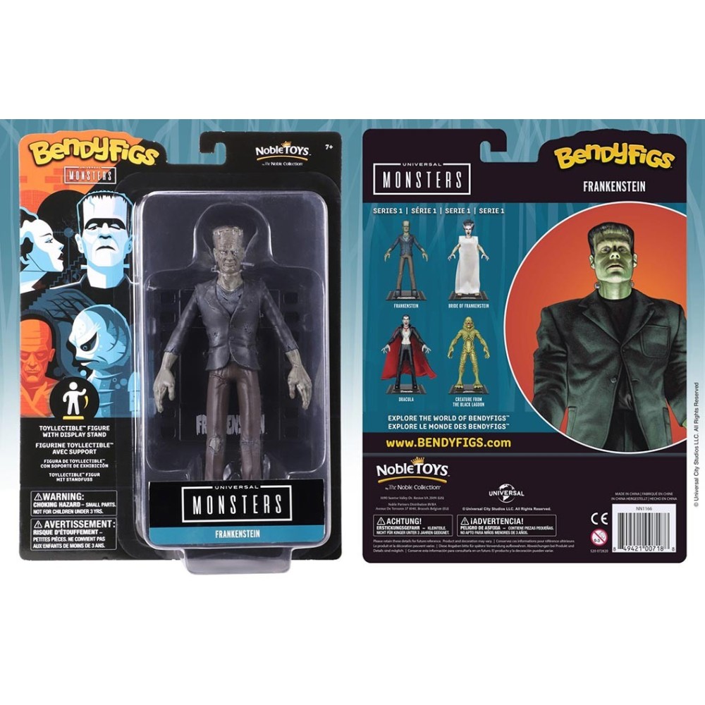 NOBLE COLLECTIONS UNIVERSAL MONSTERS FRANKENSTEIN BENDYFIGS ACTION FIGURE