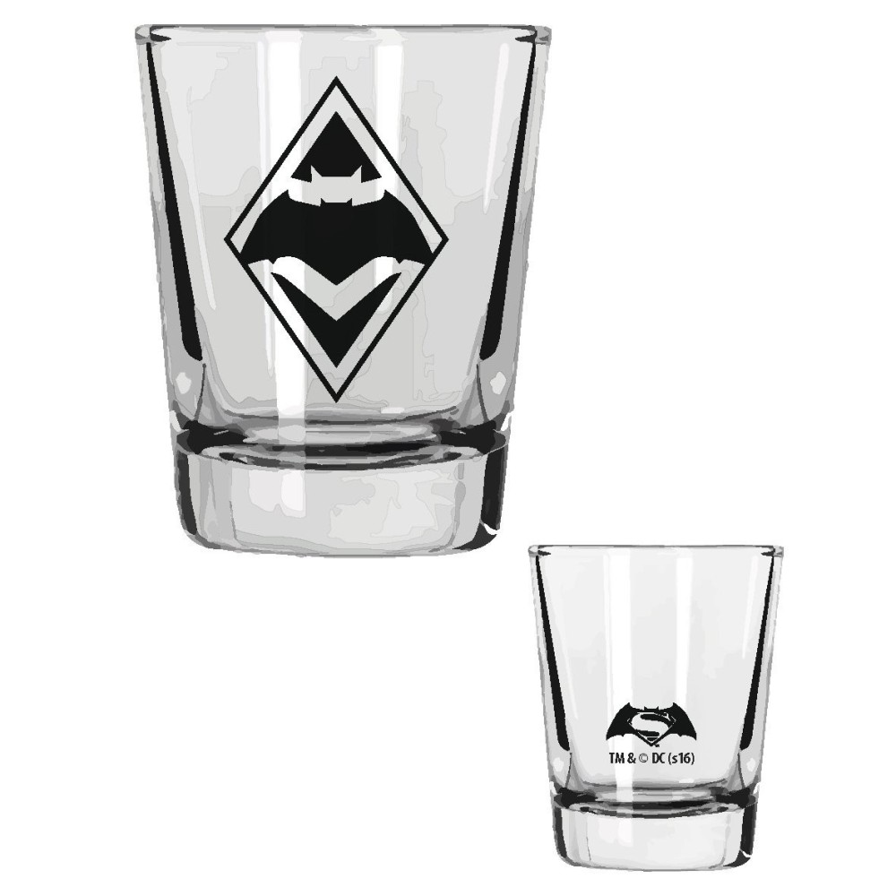 BATMAN V SUPERMAN MINI GLASSES SET - 4 BICCHIERI SHORTINI SD TOYS