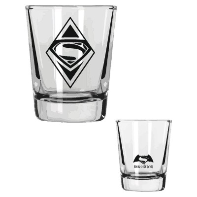 BATMAN V SUPERMAN MINI GLASSES SET - 4 BICCHIERI SHORTINI SD TOYS
