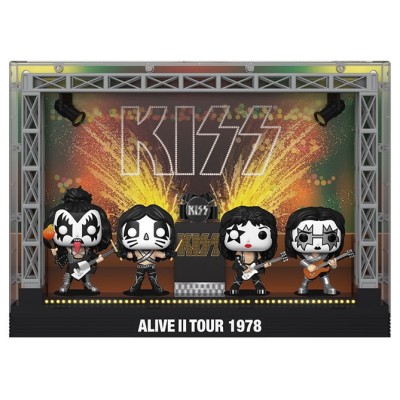 FUNKO POP! MOMENT KISS ALIVE II TOUR 1978 DELUXE 4-PACK BOBBLE HEAD KNOCKER FIGURE FUNKO