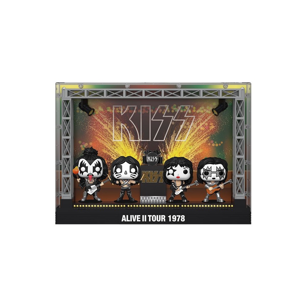 FUNKO POP! MOMENT KISS ALIVE II TOUR 1978 DELUXE 4-PACK BOBBLE HEAD KNOCKER FIGURE FUNKO