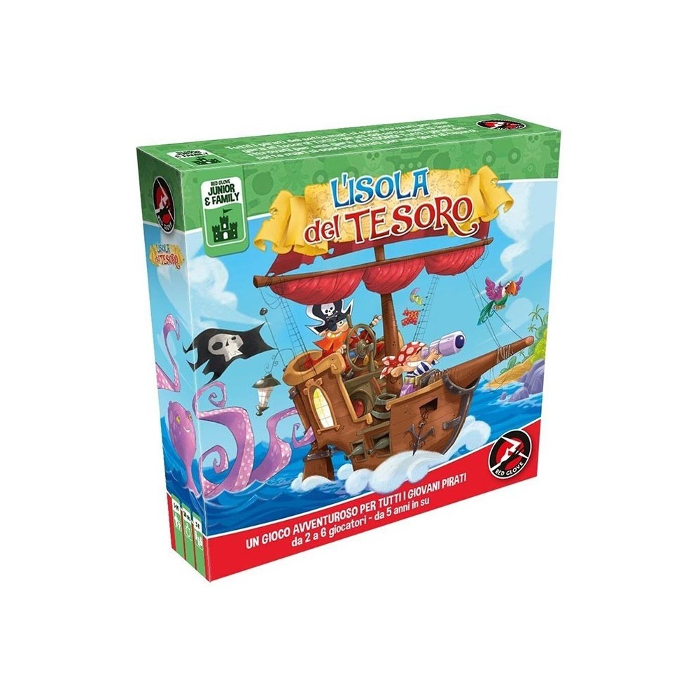 L'ISOLA DEL TESORO - GIOCO DA TAVOLO ITALIANO RED GLOVE