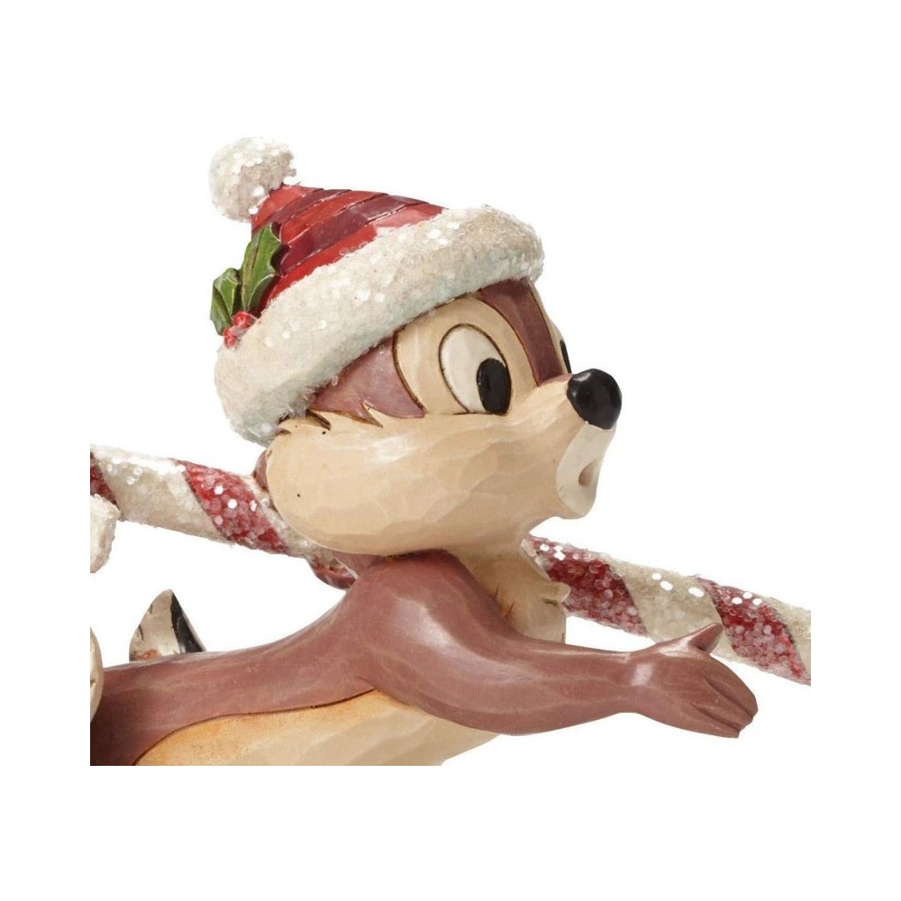 ENESCO CHIP AND DALE CANDI CANE CAPER STATUE FIGURE