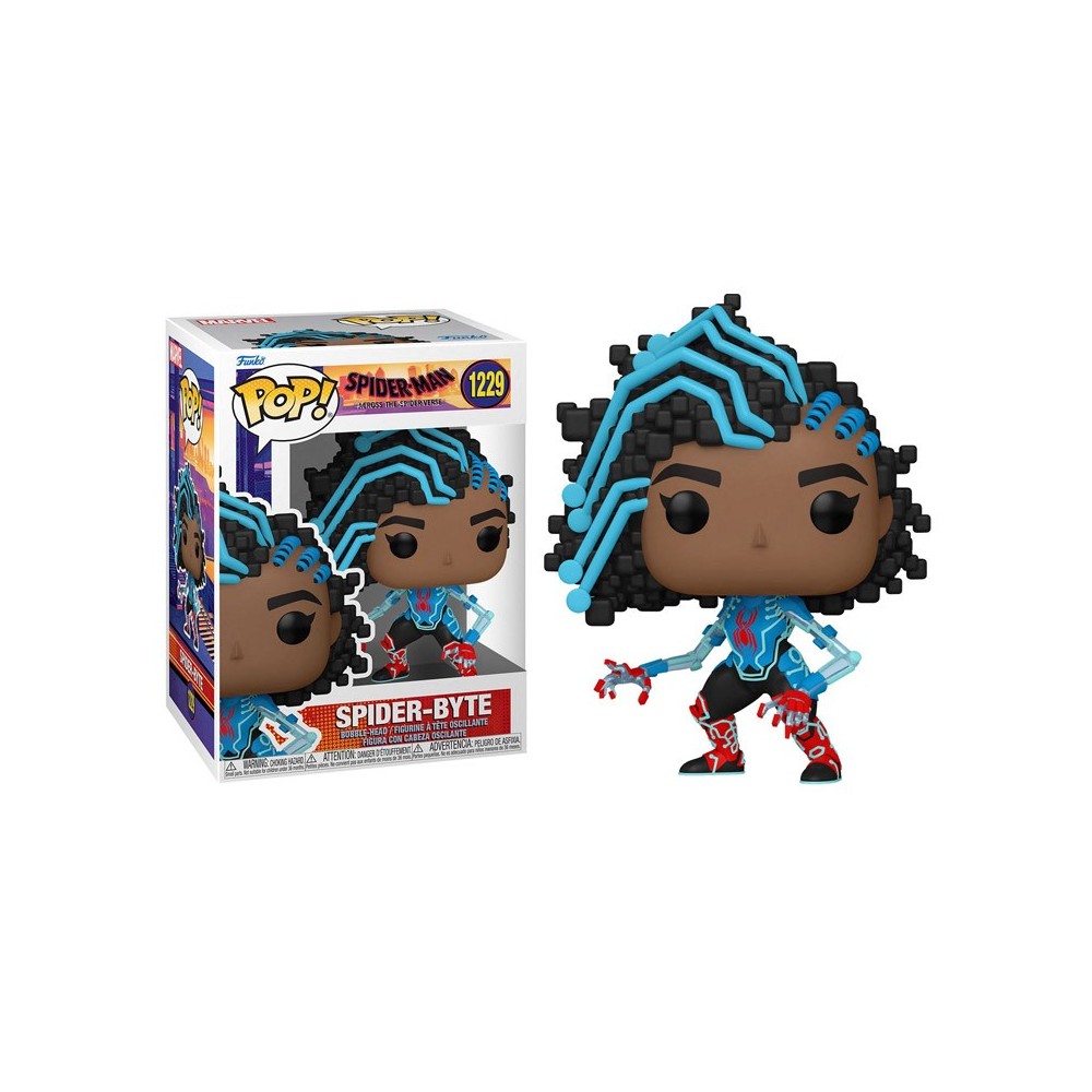 FUNKO FUNKO POP! SPIDER-MAN ACROSS THE SPIDER-VERSE SPIDER-BYTE BOBBLE HEAD KNOCKER FIGURE
