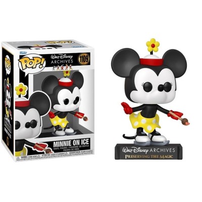 FUNKO FUNKO POP! WALT DISNEY ARCHIVES MINNIE ON ICE BOBBLE HEAD FIGURE