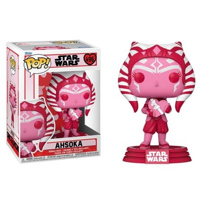 FUNKO FUNKO POP! STAR WARS VALENTINE AHSOKA BOBBLE HEAD KNOCKER FIGURE