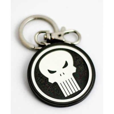 MARVEL THE PUNISHER LOGO METAL KEYRING KEYCHAIN PORTACHIAVI SEMIC