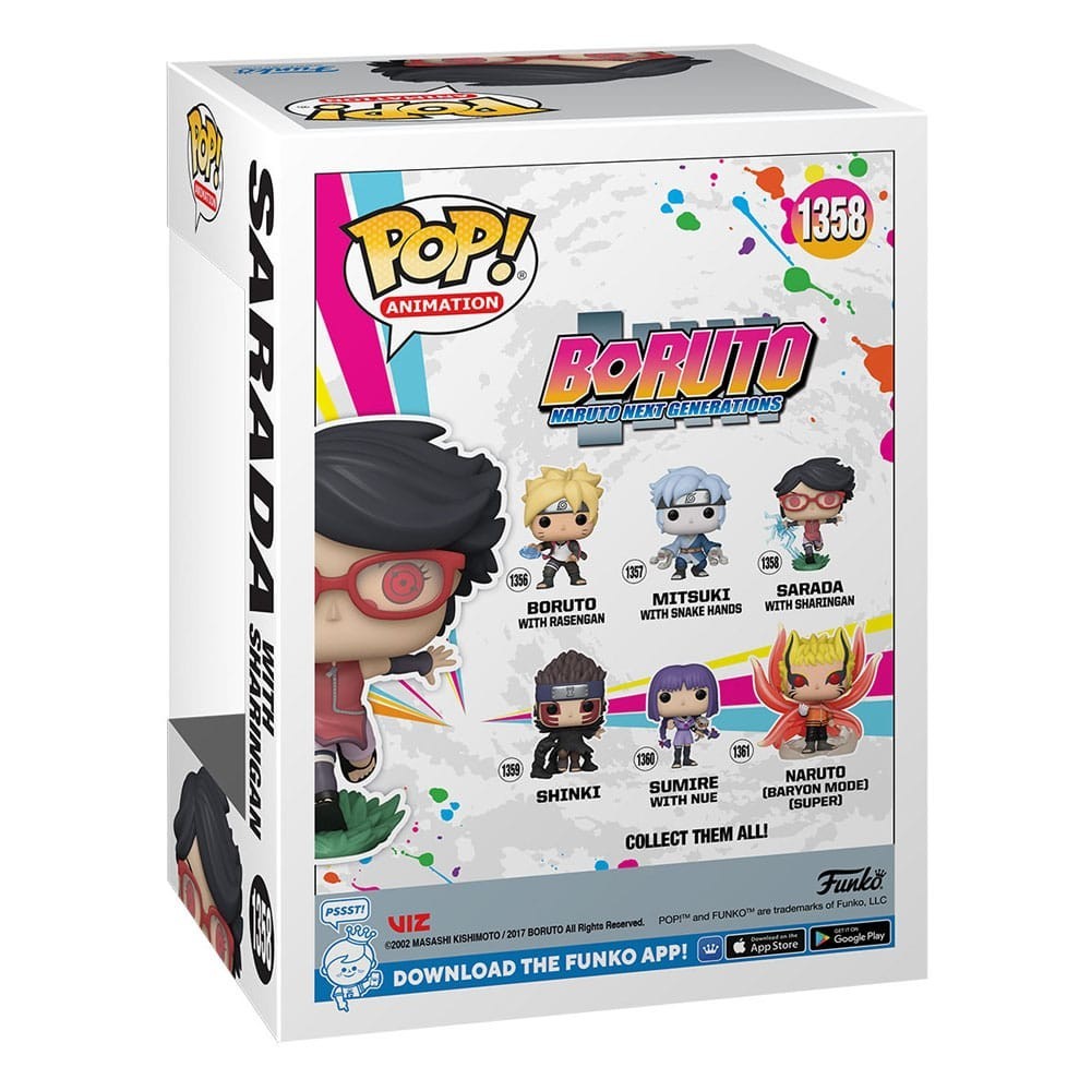 FUNKO FUNKO POP! BORUTO SARADA WITH SHARINGAN BOBBLE HEAD FIGURE