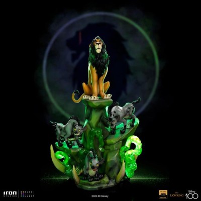 IRON STUDIOS DISNEY THE LION KING SCAR ART SCALE DELUXE 1/10 STATUE FIGURE