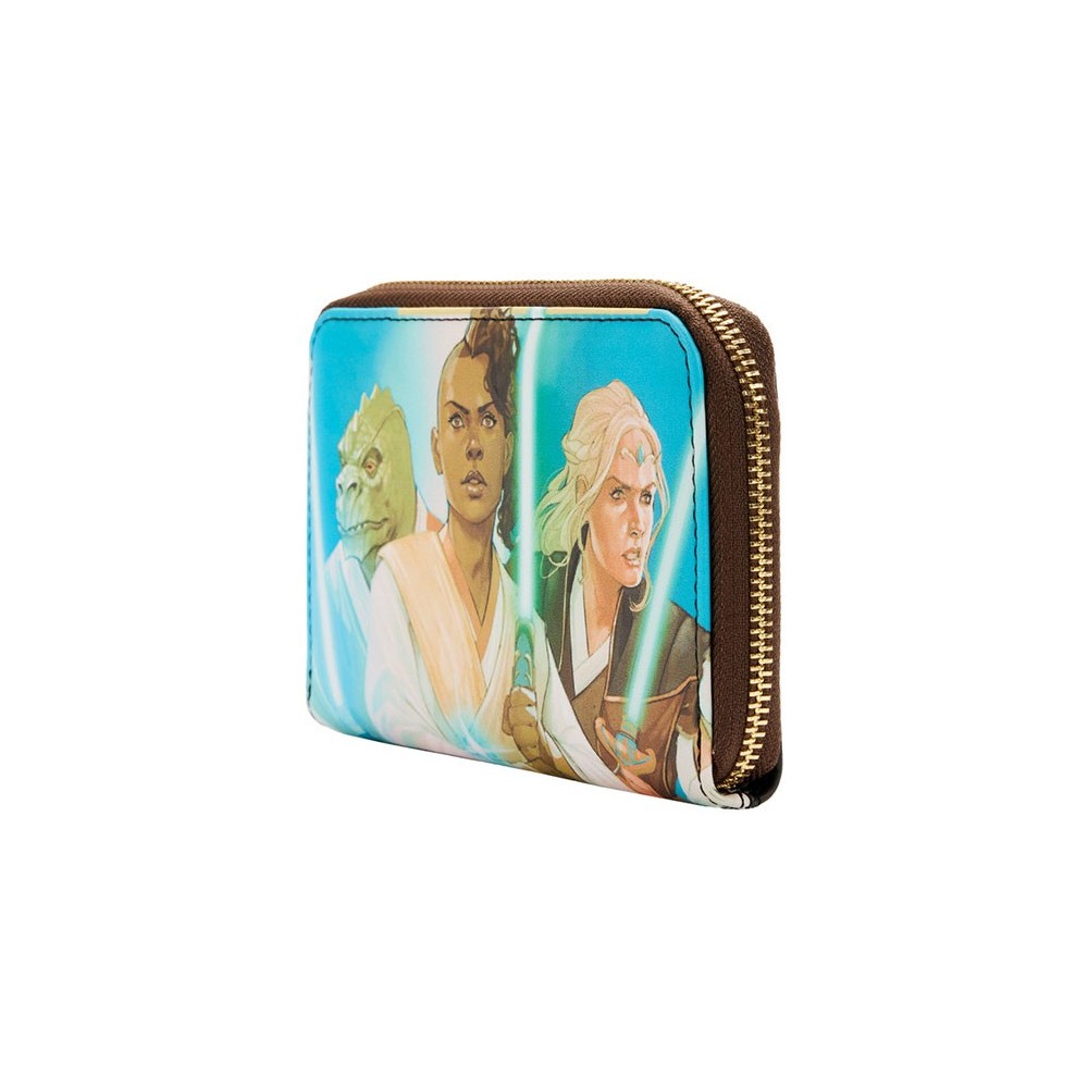 LOUNGEFLY STAR WARS HIGH REPUBBLIC COMIC COVER WOMAN ZIP WALLET